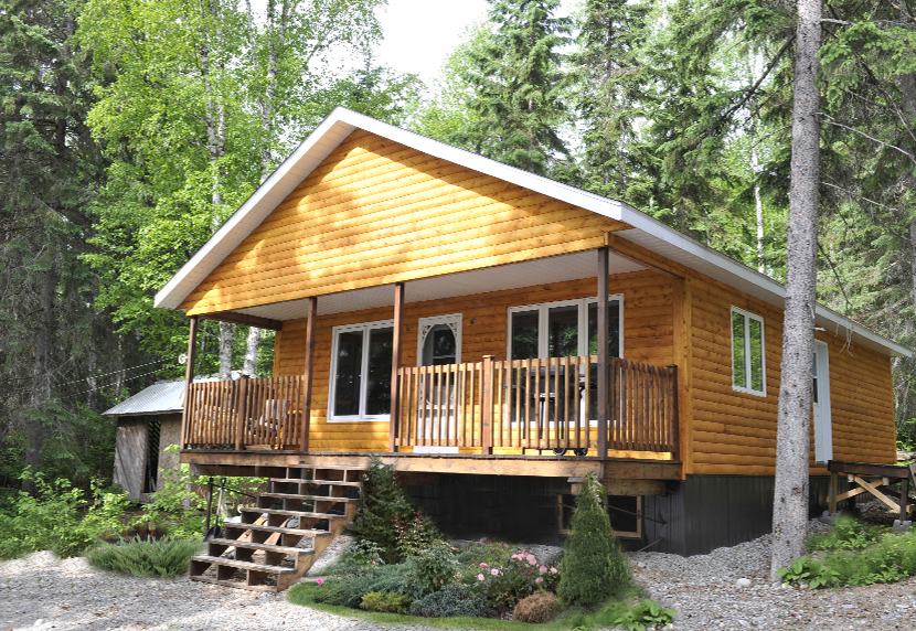 Half-rond log siding